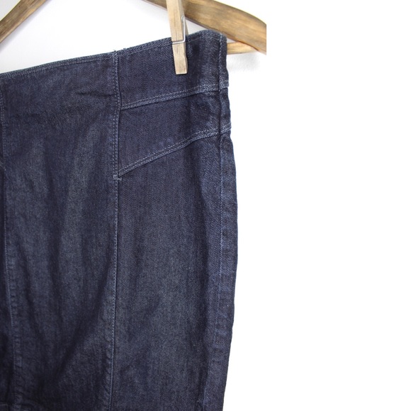 Ann Taylor Dark Denim Wash Jean Midi Skirt 6 Petite - Picture 3 of 6